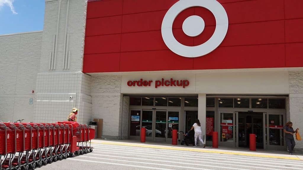 Target store entrance. 