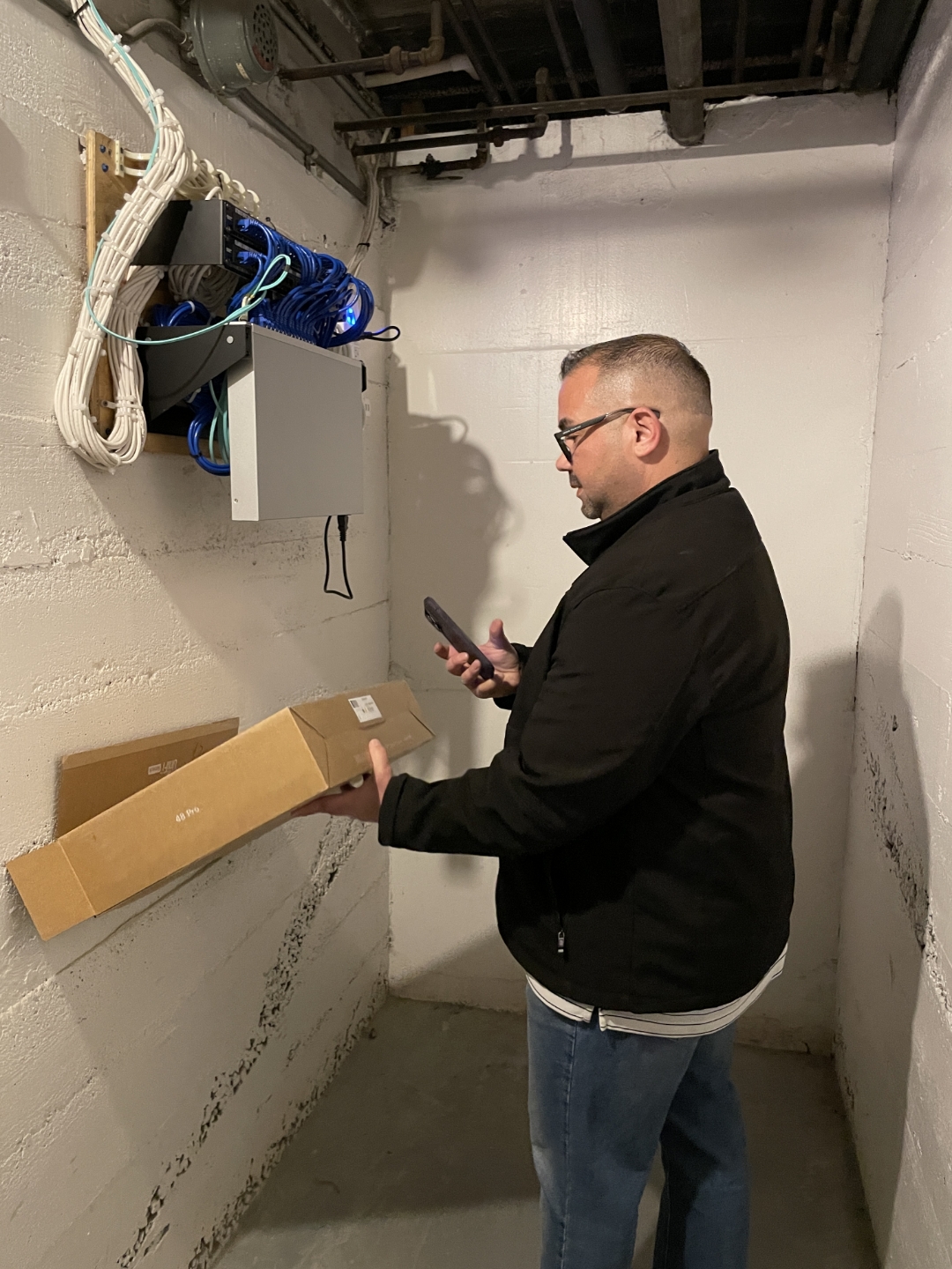 Enigma Properties Ubiquiti network switch installation Milwaukee WI
